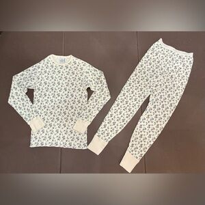 VTG Duofold Wool Blend Floral Thermal Base Layer Set USA Women’s Small